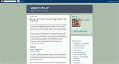 Desktop Screenshot of gospelintheair.blogspot.com