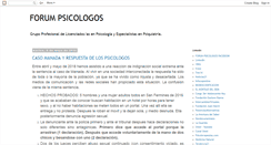 Desktop Screenshot of forum-psicologos.blogspot.com
