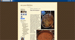 Desktop Screenshot of mypoorkitchen.blogspot.com