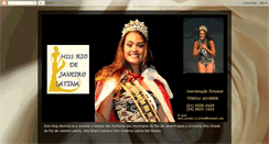 Desktop Screenshot of missriodejaneirolatina.blogspot.com