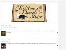 Tablet Screenshot of kristinedanielsstudio.blogspot.com