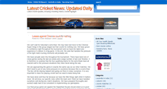 Desktop Screenshot of cricknewsdaily.blogspot.com