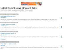 Tablet Screenshot of cricknewsdaily.blogspot.com