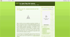 Desktop Screenshot of loquehaydenuevo.blogspot.com