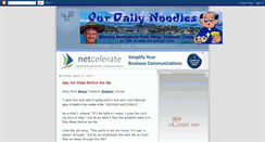 Desktop Screenshot of ourdailynoodles.blogspot.com