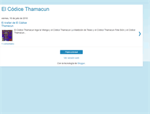 Tablet Screenshot of elcodicethamacun.blogspot.com