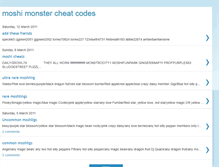 Tablet Screenshot of moshimonstercheatcodes.blogspot.com