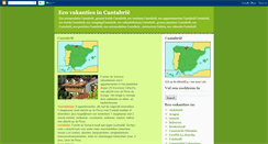 Desktop Screenshot of ecovakantiescantabrie.blogspot.com