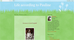 Desktop Screenshot of lifeaccordingtopauline.blogspot.com