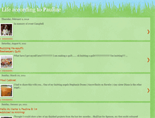 Tablet Screenshot of lifeaccordingtopauline.blogspot.com