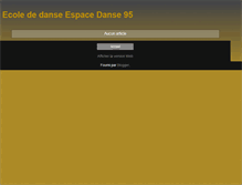 Tablet Screenshot of espacedanse95.blogspot.com