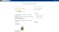 Desktop Screenshot of haelthyliving.blogspot.com