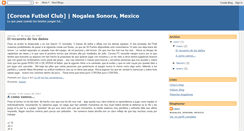 Desktop Screenshot of coronafc.blogspot.com