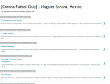 Tablet Screenshot of coronafc.blogspot.com
