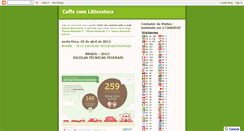 Desktop Screenshot of caffecomlitteratura.blogspot.com