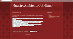 Desktop Screenshot of ambientecotidiano.blogspot.com