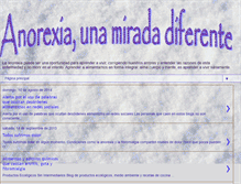 Tablet Screenshot of anorexiaunamirada.blogspot.com