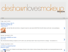 Tablet Screenshot of deshawnlovesmakeup.blogspot.com