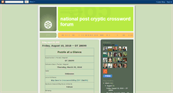 Desktop Screenshot of natpostcryptic.blogspot.com