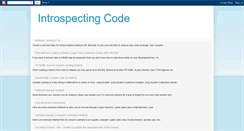 Desktop Screenshot of introspectingcode.blogspot.com