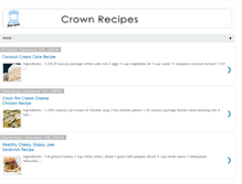 Tablet Screenshot of crownrecipes.blogspot.com