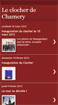 Mobile Screenshot of clocherdechamery.blogspot.com