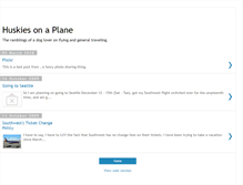 Tablet Screenshot of huskiesonaplane.blogspot.com