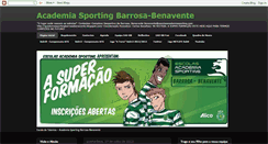 Desktop Screenshot of academiasportingbarrosabenavente.blogspot.com