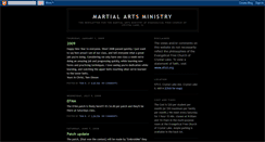 Desktop Screenshot of martialartsministry.blogspot.com