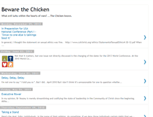 Tablet Screenshot of bewarethechicken.blogspot.com