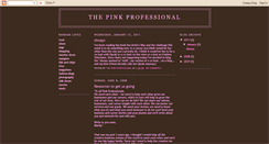 Desktop Screenshot of pinkprofessional.blogspot.com