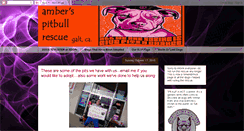 Desktop Screenshot of amberspitbullrescue.blogspot.com