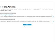 Tablet Screenshot of forthemommies.blogspot.com