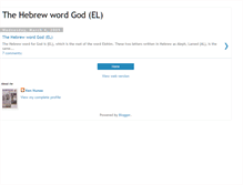 Tablet Screenshot of hebrewwordgod.blogspot.com