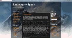 Desktop Screenshot of learnspeak.blogspot.com