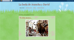 Desktop Screenshot of labodadearanchaydavid.blogspot.com