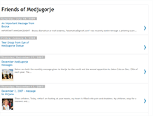 Tablet Screenshot of friendsofmedjugorje.blogspot.com