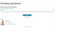 Tablet Screenshot of cellphonespyreviews.blogspot.com