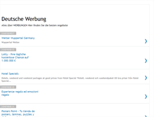 Tablet Screenshot of deutsche-werbung.blogspot.com