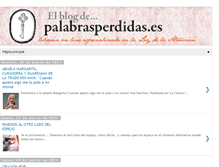 Tablet Screenshot of palabrasperdidaslibreria.blogspot.com