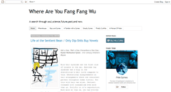 Desktop Screenshot of fangfangwu.blogspot.com