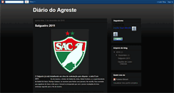 Desktop Screenshot of diariodoagreste.blogspot.com