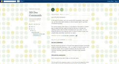 Desktop Screenshot of ms-dos-commands.blogspot.com