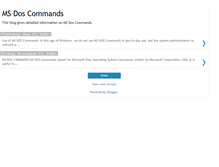 Tablet Screenshot of ms-dos-commands.blogspot.com