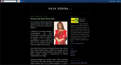 Desktop Screenshot of dalilahojadebida.blogspot.com