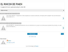 Tablet Screenshot of elrincondepimen.blogspot.com