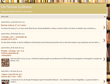 Tablet Screenshot of os-novos-leitores.blogspot.com