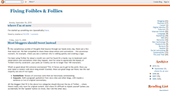 Desktop Screenshot of foiblesfollies.blogspot.com