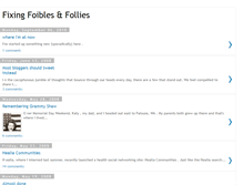 Tablet Screenshot of foiblesfollies.blogspot.com