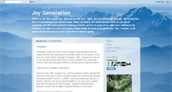 Desktop Screenshot of joy-generation.blogspot.com